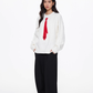 Tie Loose Knit Pullover UDS0004