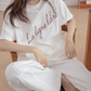 Cursive Logo Loose T-Shirt VNS0008