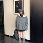 Fleece Lined Knit Hoodie YLS1007