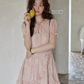 Pastel Pink Frill Dress SMS0010