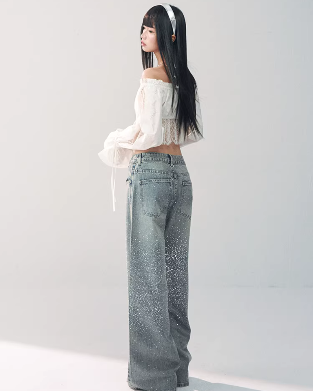 Off-Shoulder Lace Blouse RCR0018