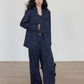 Linen Oversized Casual Jacket/Wide Pants VAS0181