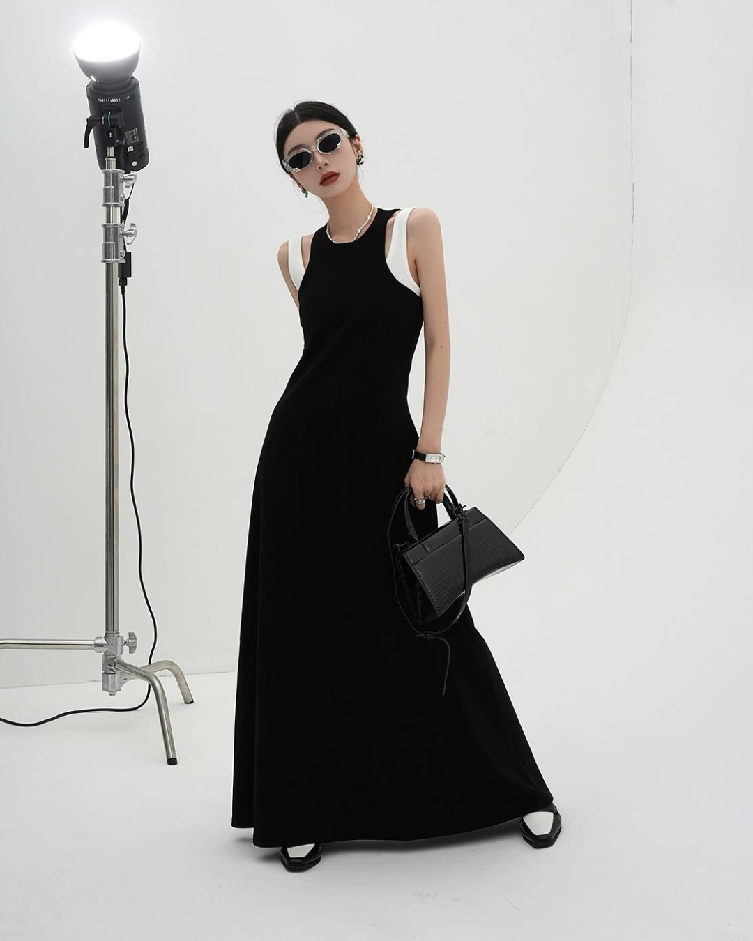 Sleeveless Tight Long Dress SRS0104