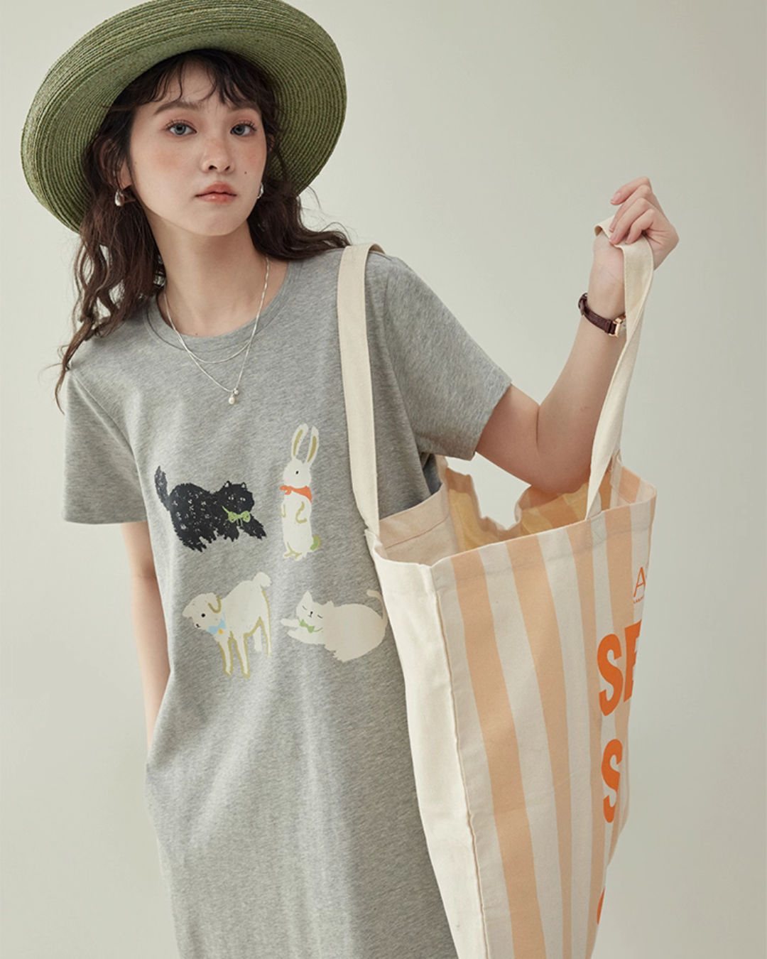 Animal Print T-Shirt Dress AMU0034