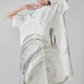 Hand-Drawn Art Print Shirt Dress FER0179