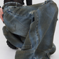 Vintage Distressed Washed Denim Pants KNH0010