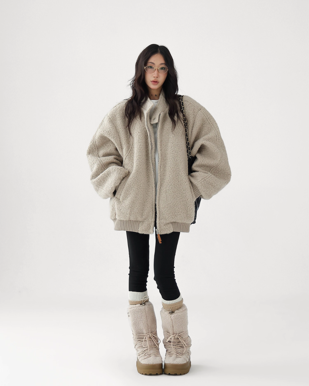 Stand Collar Wool Coat ACS0306