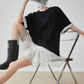 Sleeve Frill Color-Block Pullover FER0160