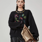 Crew Neck Embroidered Top FER0154