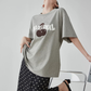 Cherry Print Short-Sleeve T-Shirt  FER0265