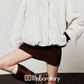 Boa Collar Round Jacket/Leopard Print Mini Skirt LLA0556