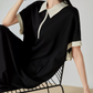 Bicolor Polo Mini Dress FER0122