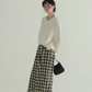 Plaid Linen Wide Pants EPR0003