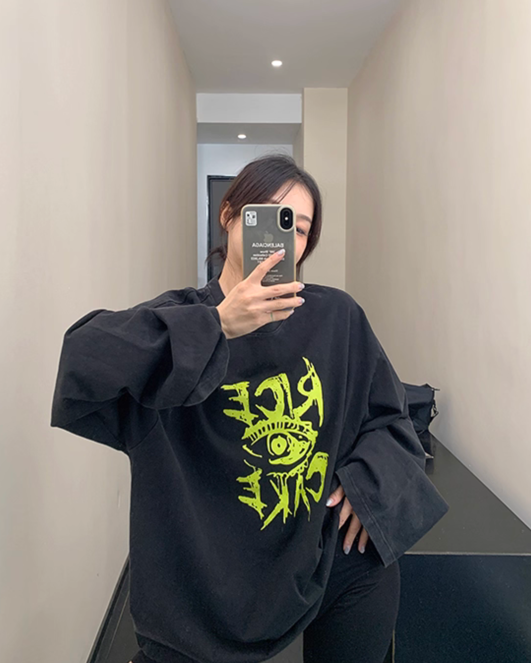 Dark Print Long Sleeve T-Shirt YLS0920