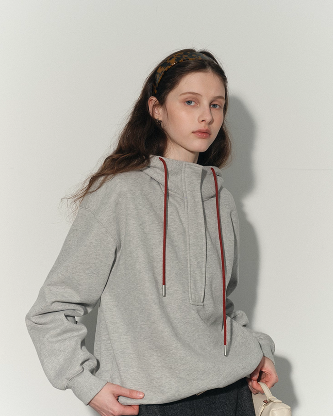 Half-Zip Hood Top RLZ0004