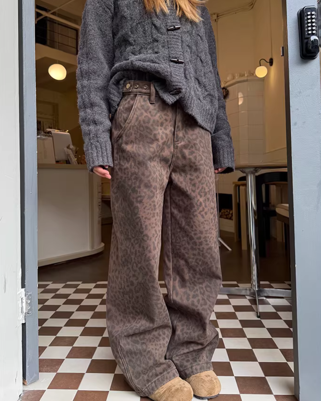 Leopard Wide Pants CYE0097