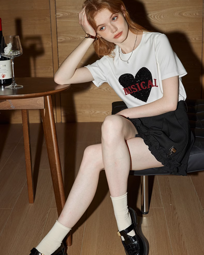 Heart Logo Short Sleeve T-Shirt KMV0014