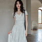 V-Neck Stripe Dress SMS0020