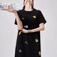 Embroidered T-Shirt Dress FER0104