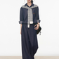 Denim Shirt / Wide Denim Pants / Shoulder-Carry Top WEO0072