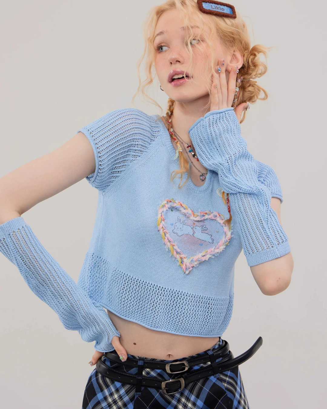 Love Rabbit Knitted Tops & Arm Warmers ZZF0272