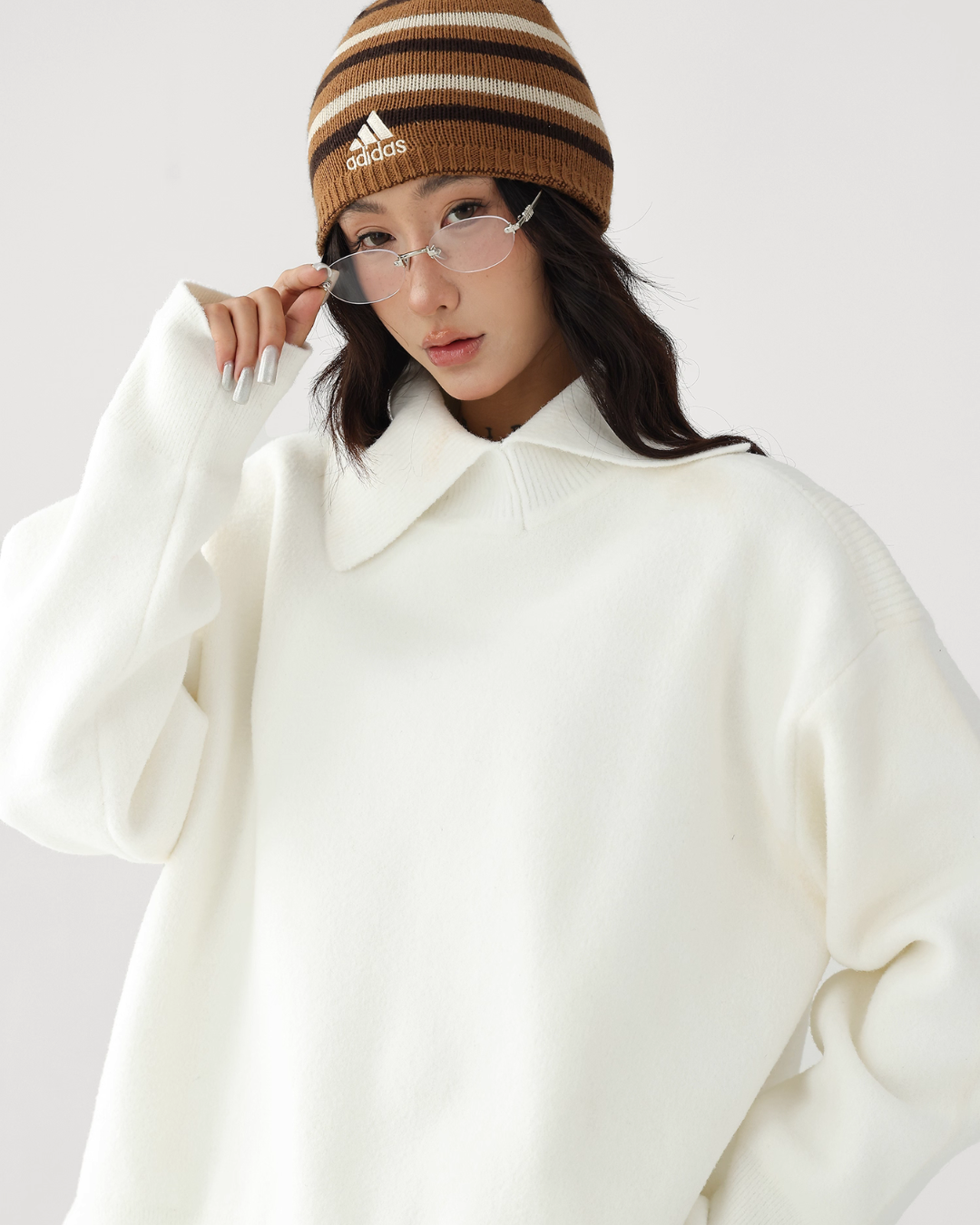 Retro Split Pullover Knit ACS0303