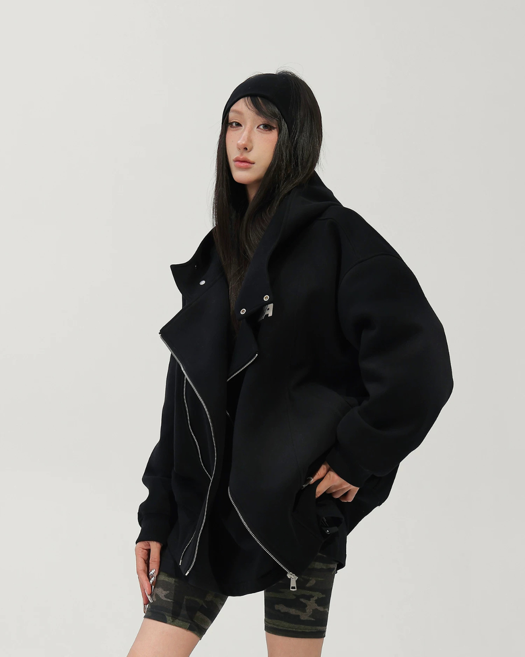Oversized Sweat Zip Hoodie ACS0378