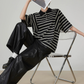 Striped Oversized Polo Shirt FER0244