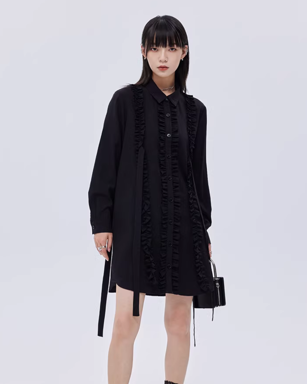 Small Frill Shirt Dress SHN0032
