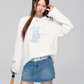 Cat Print Crewneck T-Shirt ASG0037