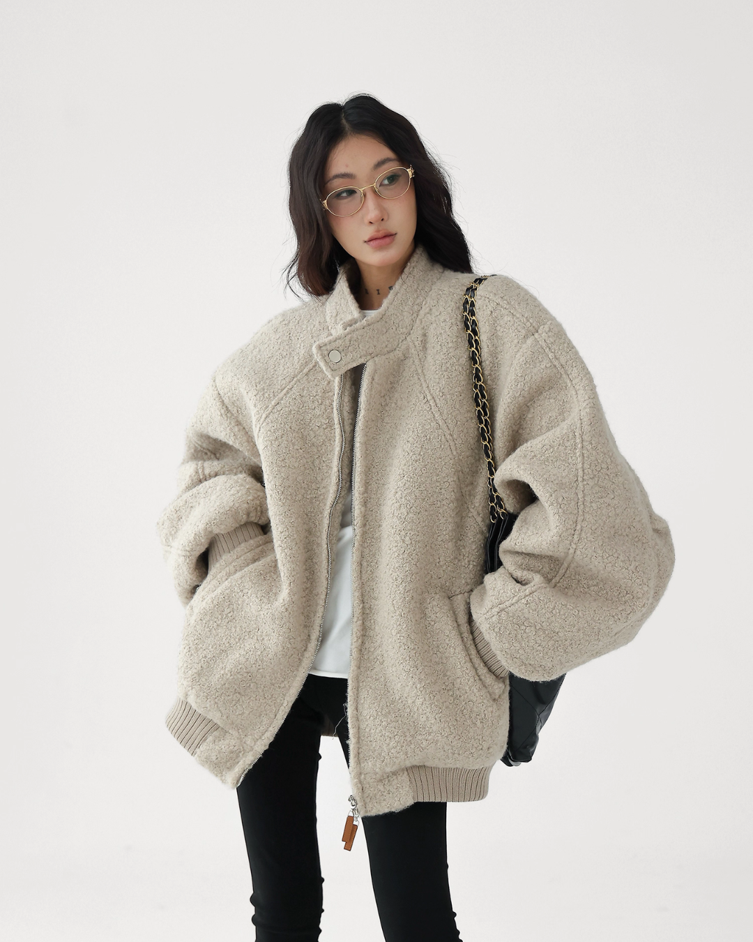 Stand Collar Wool Coat ACS0306