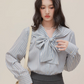 Bowtie Stripe Long Sleeve Shirt CHS0006