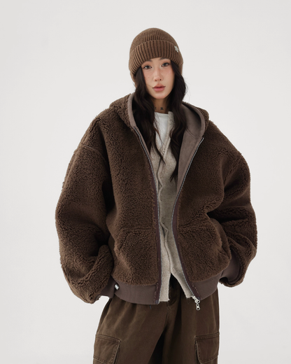 Reversible Nylon Boa Jacket ACS0307