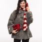 Toggle Fur Coat/Flare Pants ELS0014