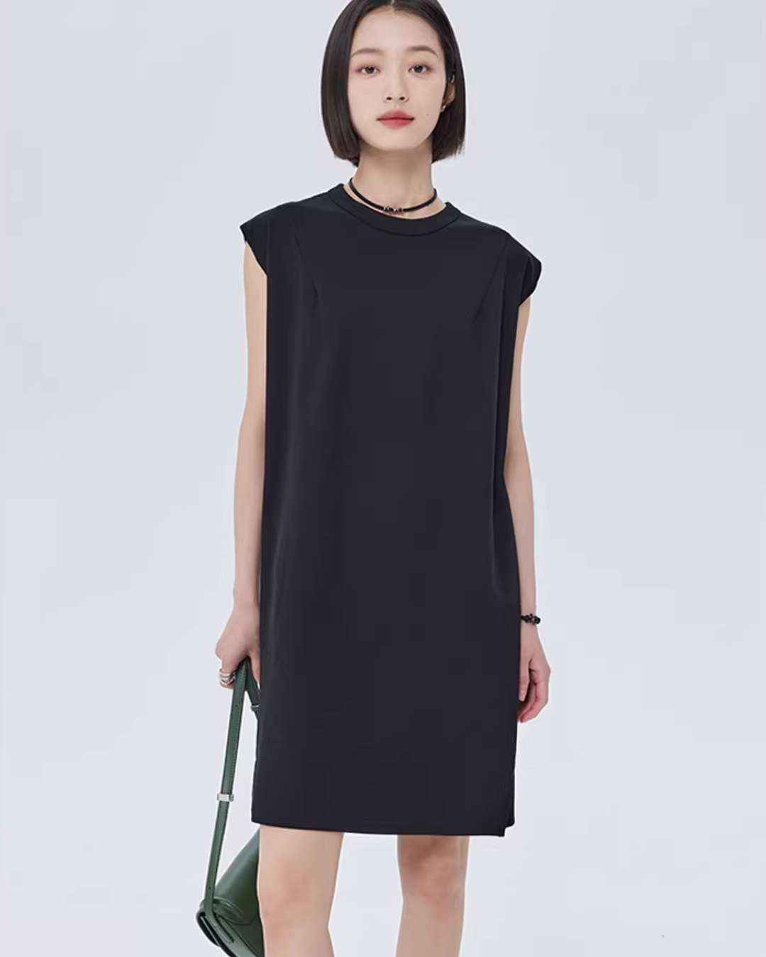 Sleeveless Box Silhouette Dress SHN0034