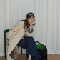 Paid Collar Long Coat RLZ0017