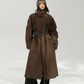 Oversized Stand Collar Long Trench Coat ACS0381