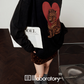 Heart Leopard Long Sleeve T-Shirt / Leopard Skirt LLA0535