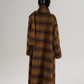 Plaid Long Wool Coat SRS0390