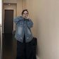 Flower Embroidered Denim Shirt YLS0759