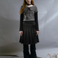 Dark Belt Pleated Skirt CEN0018