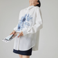 Flower Print Long-Sleeve Shirt FER0078