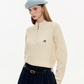 Half Zip Cable Knit MDB0010