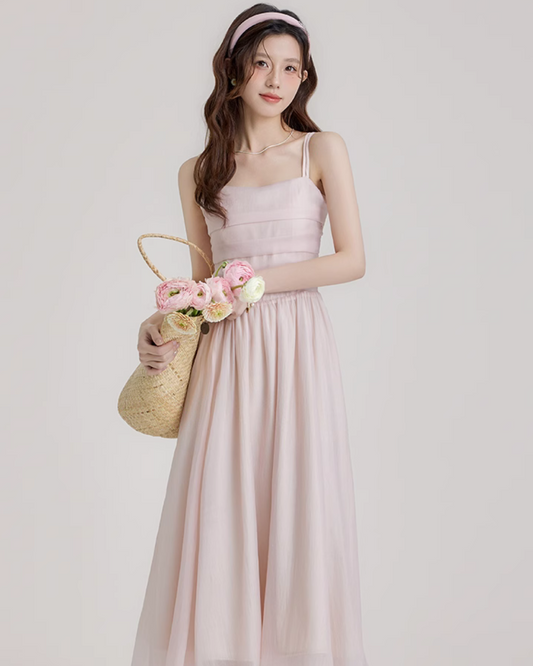 Pastel Pink Camisole Dress LSN0013