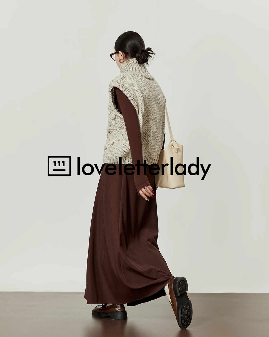 High Neck Zip Knit Vest LLA0392