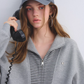 Striped Half-Zip Pullover Hoodie ASG0081