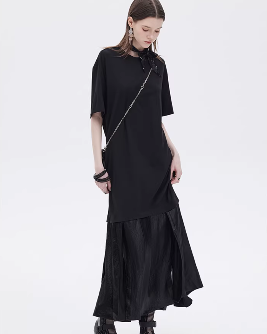 Docking T-Shirt Long Dress SHN0046