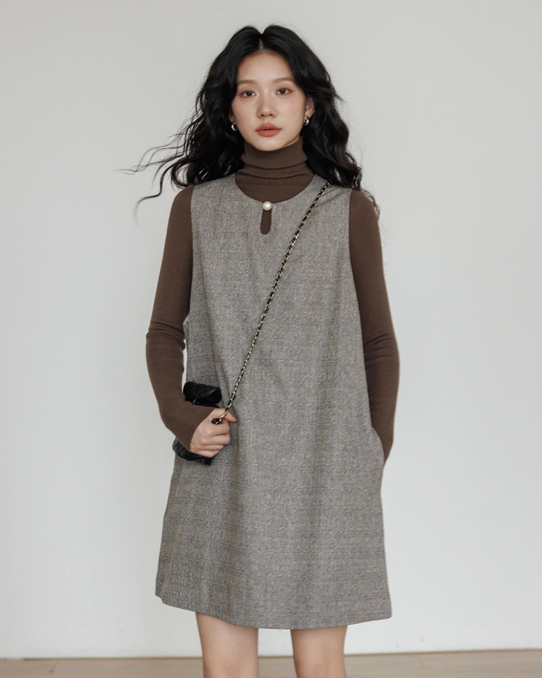 Crew Neck Vest Dress VAS0170