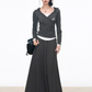 Drape Hood Top / Long Loose Skirt / Wide Pants WEO0073