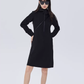 Zip-Up Long Sleeve Dress SHN0017
